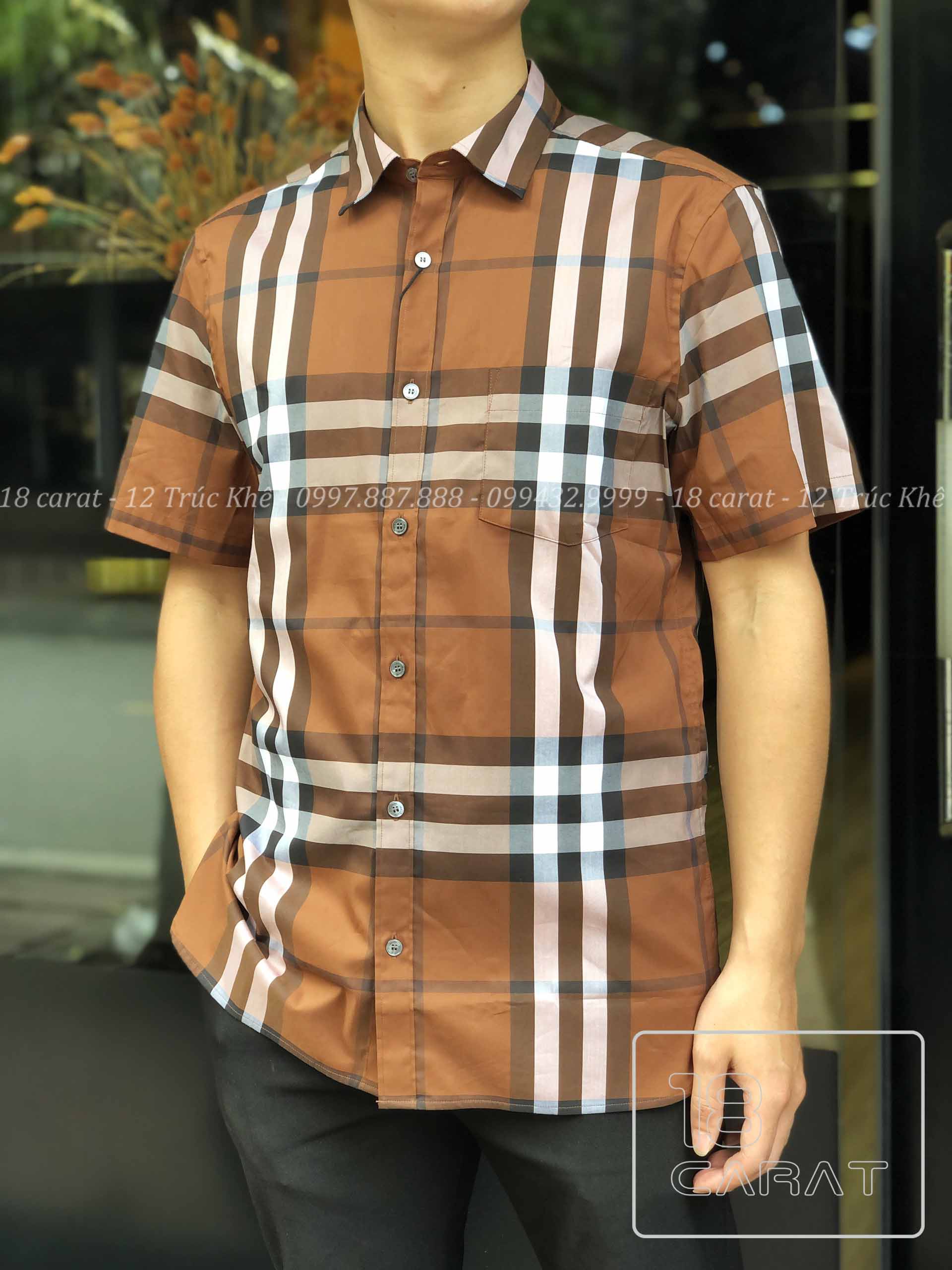 Áo sơ mi nam tay ngắn Burberry MS270506 hàng hiệu cao cấp #45 Áo sơ mi nam tay ngắn Burberry MS270506 hàng hiệu cao cấp